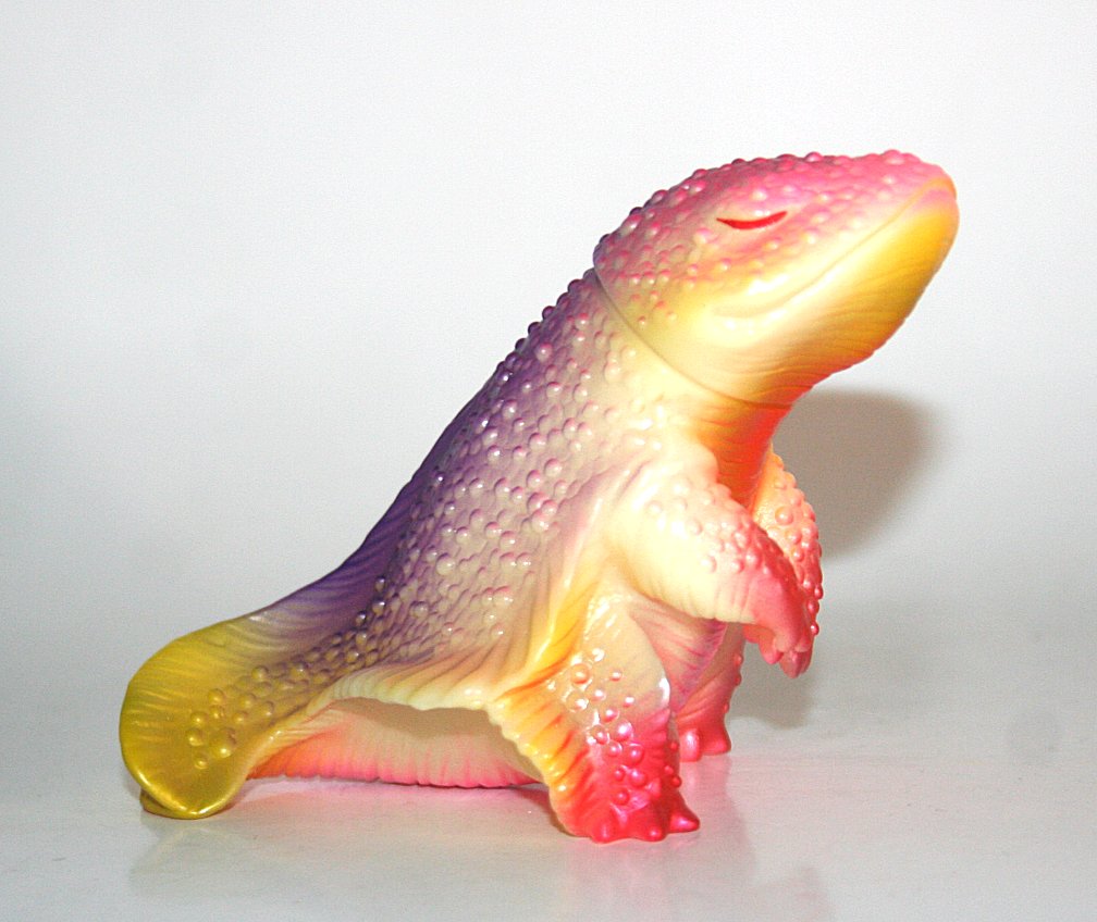 Max Toy Co glow Kaiju Yvonne giant salamander sofubi by Mark Nagata