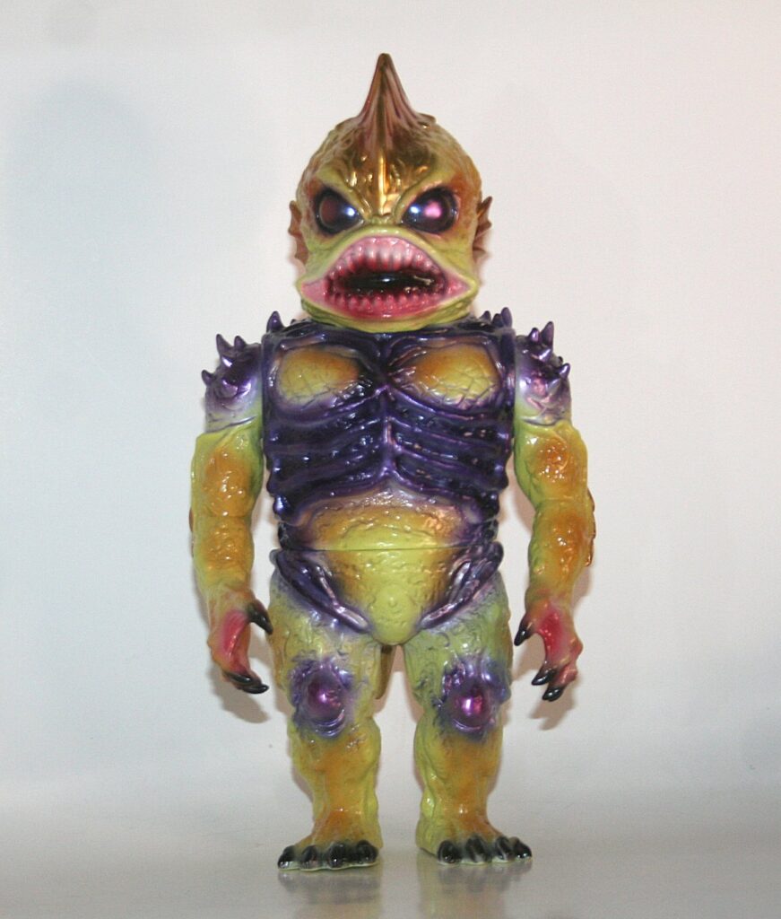 Mad Monk Metallic Purple Trench Monster