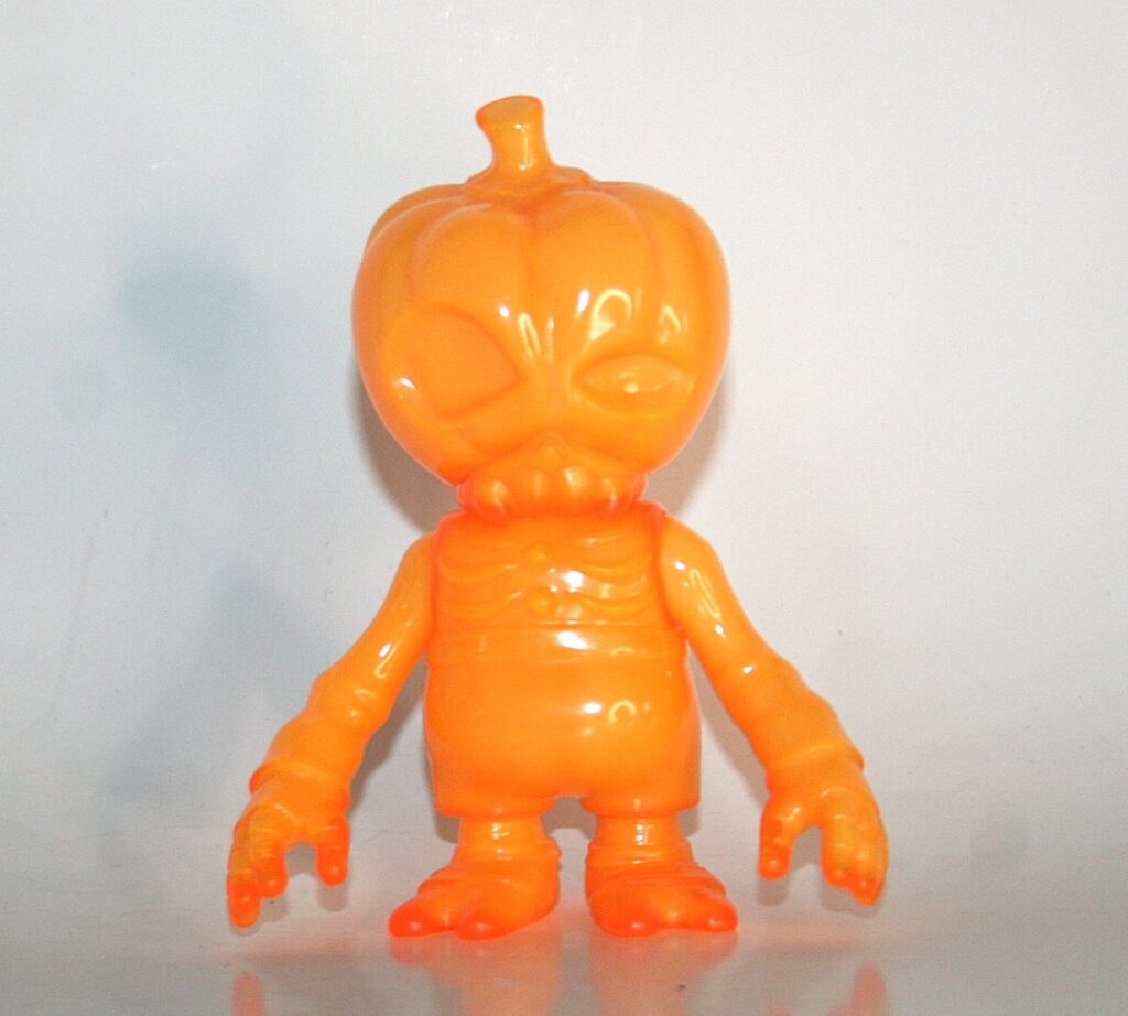 Secret Base Double Pour Orange GID Pumpkin Brain