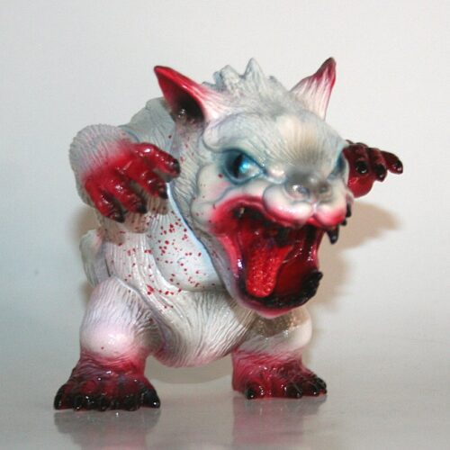 Shikaruna White Blood Splatter Bakeneko