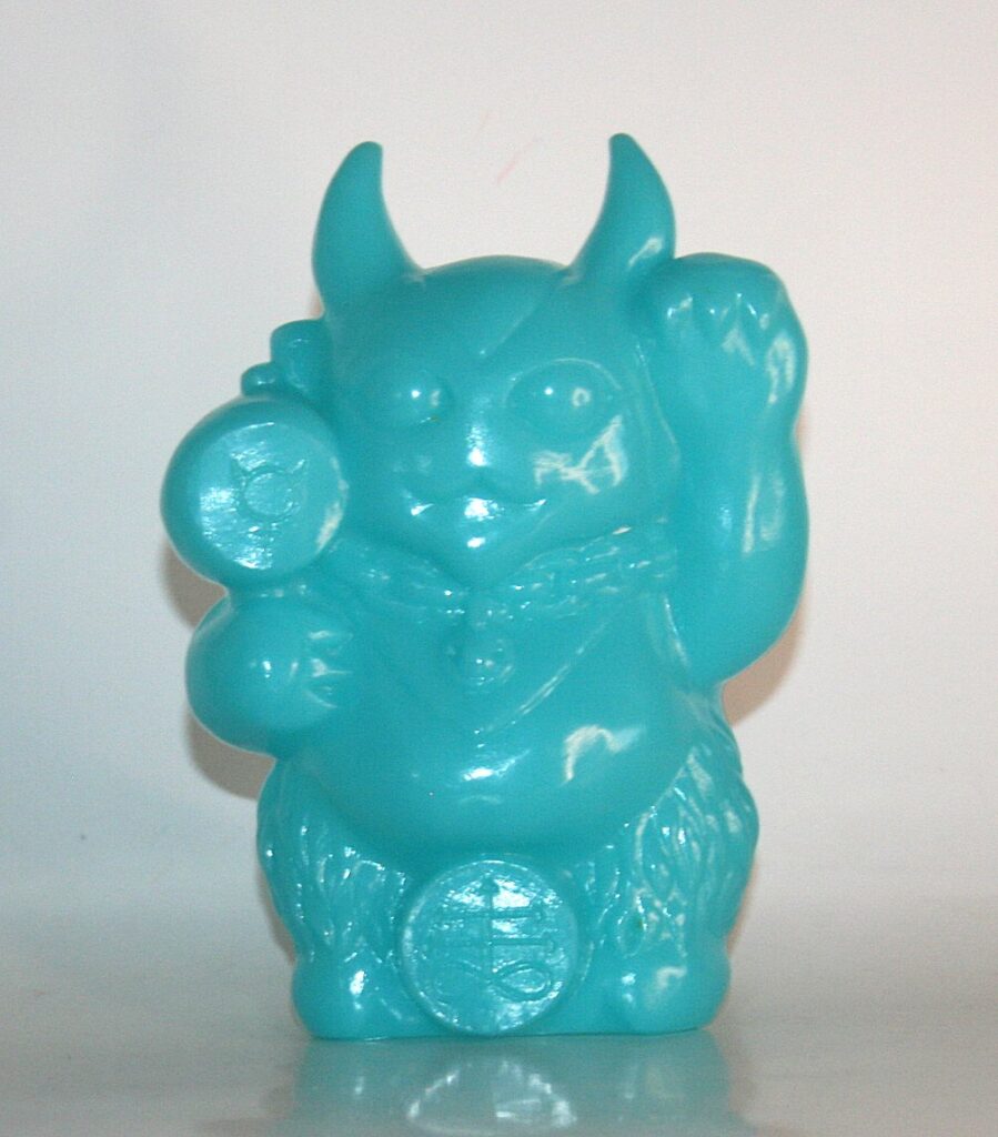 Wonder Goblin Blue Glow Maneki Devil - Loose
