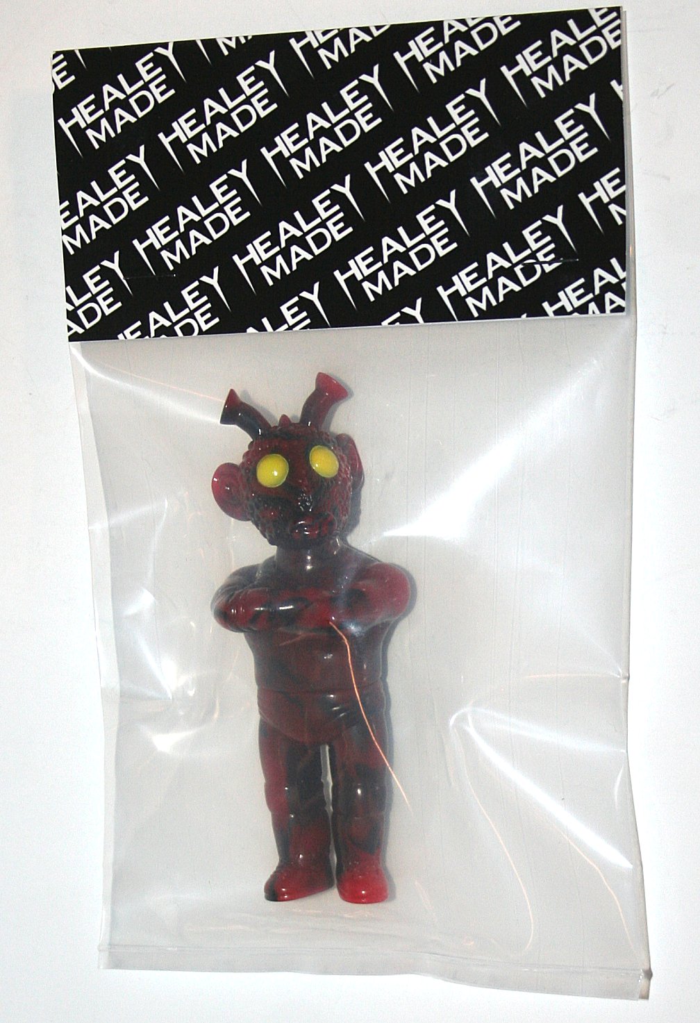 Healeymade red and black Greedo Wrestler vinyl figure