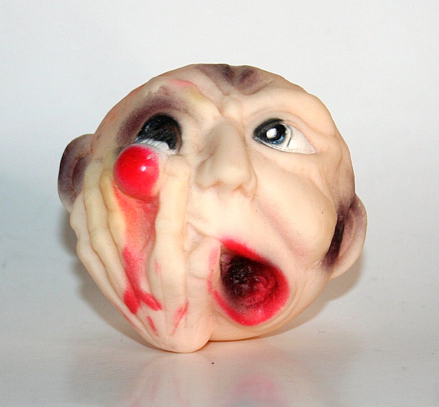Vintage Madball Style Popped Eyeball Head