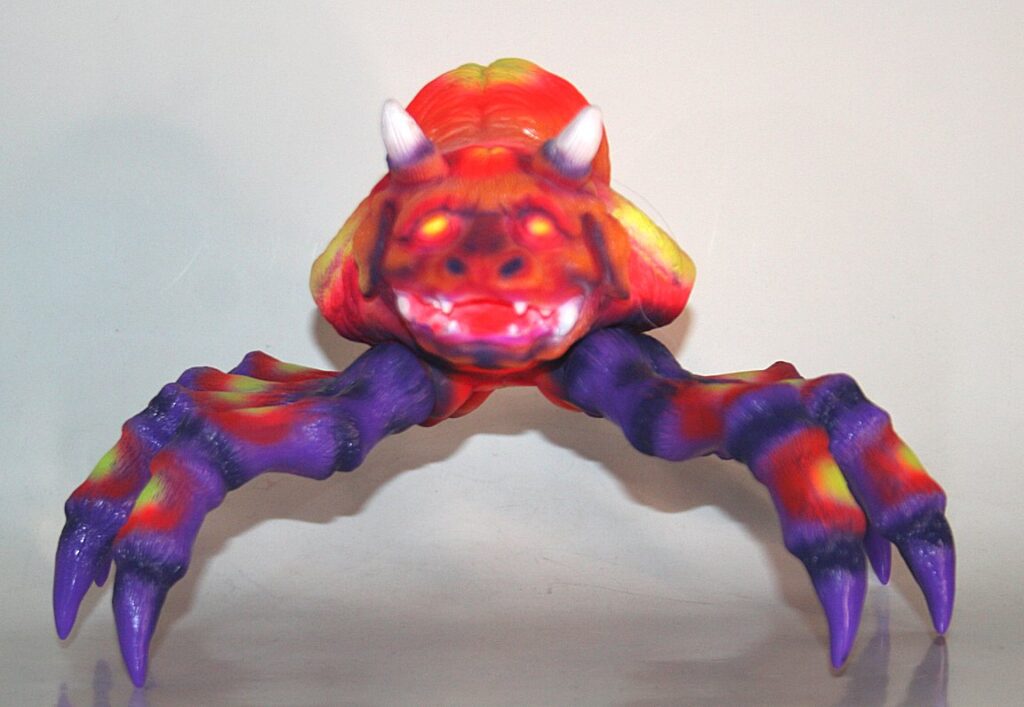 Cereal Box Toy Neon Orange Custom Ushi Oni