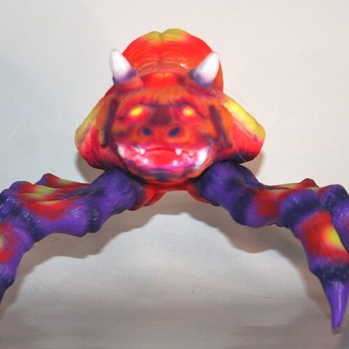 Cereal Box Toy Neon Orange Custom Ushi Oni