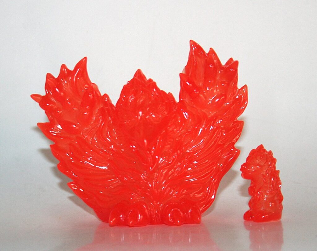 Meadowknight Creations Fiery Sunset Orange Plume Loco