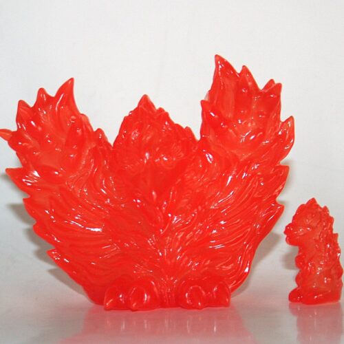 Meadowknight Creations Fiery Sunset Orange Plume Loco