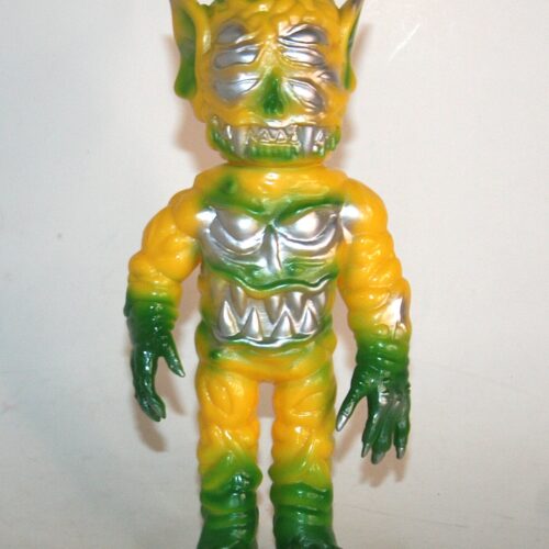 Monster Worship x Michael Skattum Painted Yellow Slime Bat