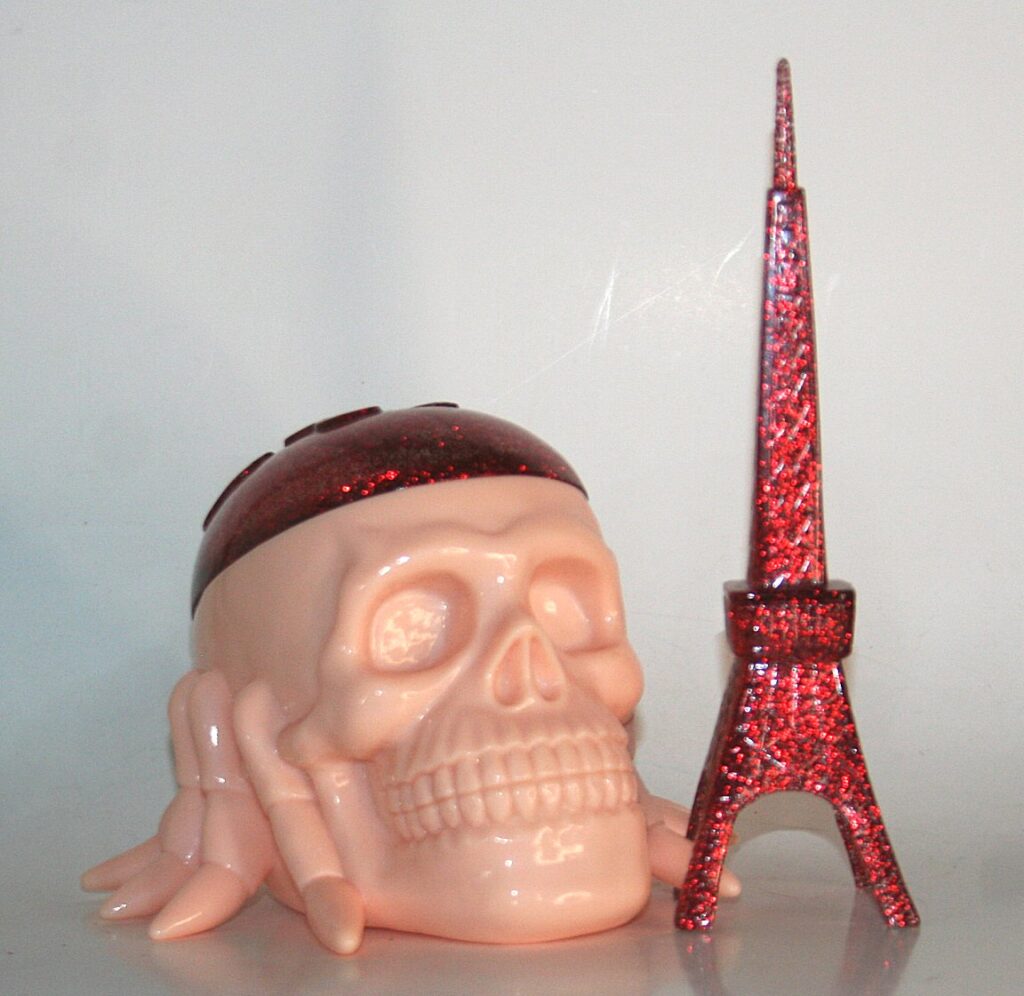 Shirahama Flesh x Clear Lame Red Spider Skull x Tower