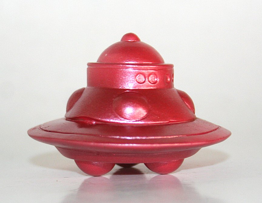 One Up Pinkish Red UFO