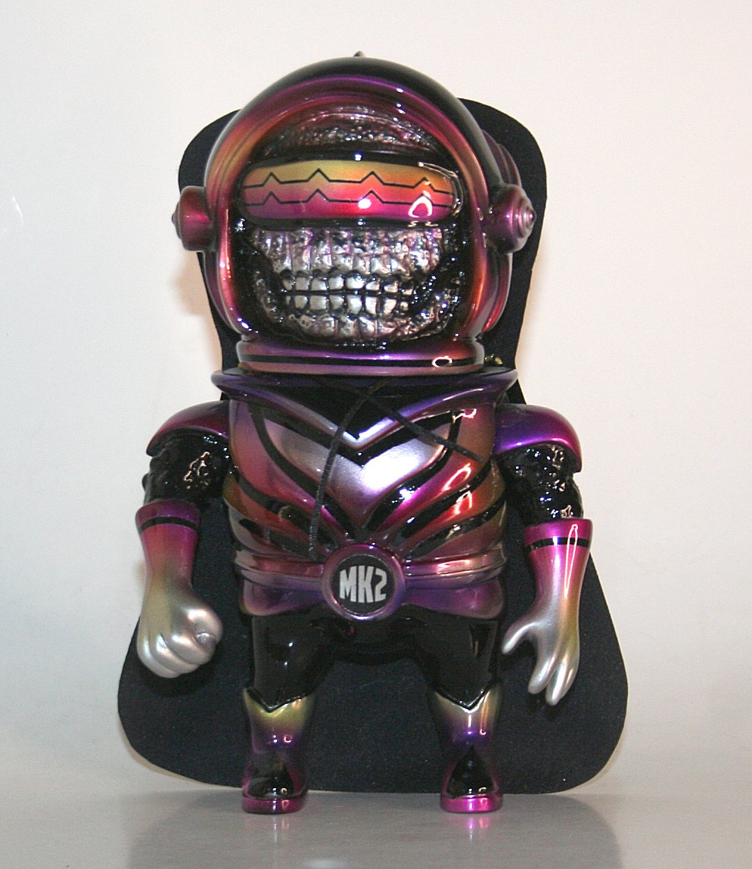Seymour Art Friends of Misfortune Death Screen sofubi, black vinyl with multicolor paint