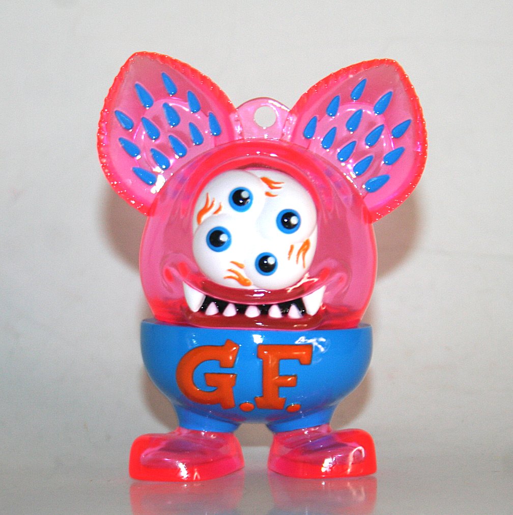 Slingshot Supply Clear Pink Krazy Eyes Gumball Fink